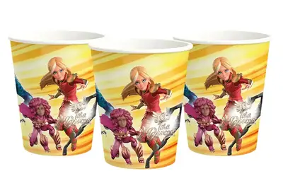 Паперові одноразові стакани 22870 Tara Duncan "Тара і друзі" жовті, 250 ml (6 шт) funmi купити