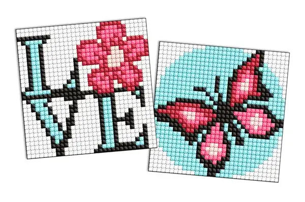 Набір з алмазною мозаїкою на магнітній основі для дітей "Граційний метелик" 9x9см IDEYKA купити