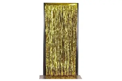 Фольгована шторка 03569 "Смужка" золота (1х2м.) 1шт. купити