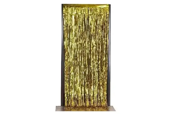 Фольгована шторка 03569 "Смужка" золота (1х2м.) 1шт. купити