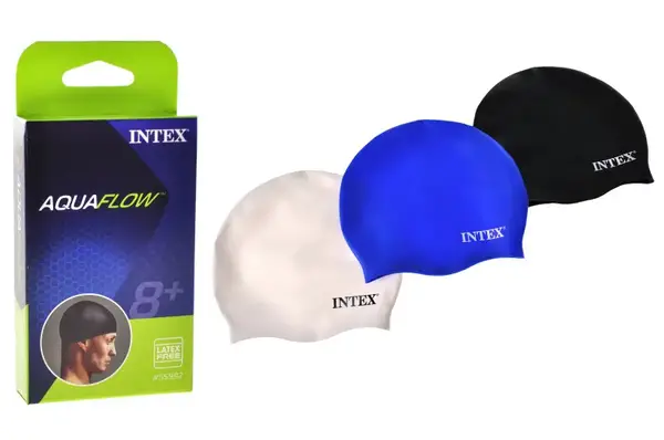 Шапочка для плавання INTEX на 8 років 3 кольори, 20 см 55992 купити