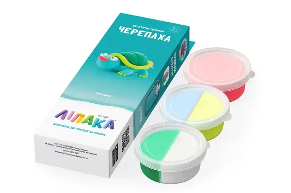 Набір пластиліну, що самостійно твердіє, ЛІПАКА - ЕКЗОТИЧНІ ТВАРИНИ: ЧЕРЕПАХА 30126-UA01 купити недорого в Україні, фото 2