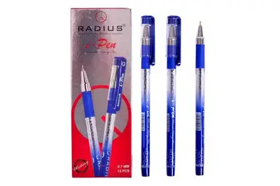Ручка I-Pen кулькова 12шт. синя Radius купити