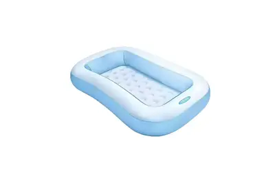 Басейн INTEX дитячий Голубий прямокутник, рельєфне дно, ремкомплект в коробці 57403, 166*100*28 см купити