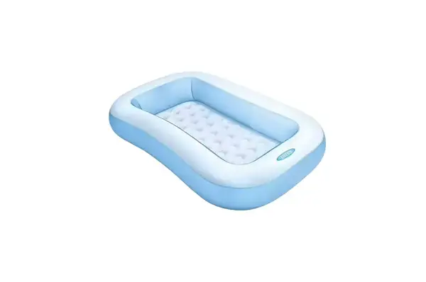 Басейн INTEX дитячий Голубий прямокутник, рельєфне дно, ремкомплект в коробці 57403, 166*100*28 см купити недорого в Україні, фото 2