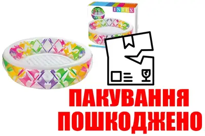 OUTLET Басейн надувн. 56494 Колесо , круглий, вініл, (6 + років), реф.дно, рем комплект, в кор. 229 * 56см купити