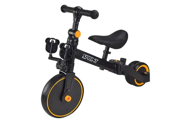 Велосипед 3-х колісний TR2450 колеса EVA 9,5х5 дюймів, чорний купити недорого в Україні, фото 3