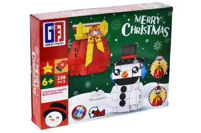 Конструктор 66081 Сніговик 238 елементів, зі світлом,в коробці р.26x19.5x4.5см купити