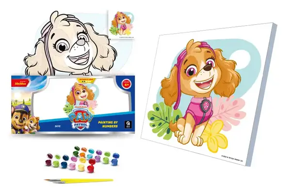 Набір для розпису по номерах 30х30 см QB913-009 "Щенячий патруль: Скай" qbee купити