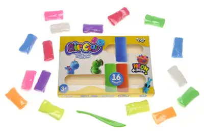 Набір для ліплення з легким пластиліном ARCL-04-01U "Air Clay" 16 шт. в коробці DANKO Набір для ліплення з легким пластиліном ARCL-04-01U "Air Clay" 16 шт. в коробці DANKO купити