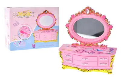 Музична скринька з дзеркальцем в коробці 9212 р.20*16*9,5см. купити