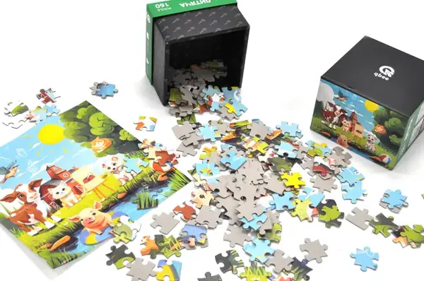 Пазли - 160 елм. - QB500-003 "Тваринки приятелі" qbee купити недорого в Україні, фото 3