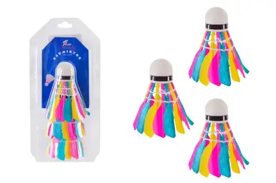 Воланчики E40394, пір'яні кольорові, 3 шт під слюдою купити