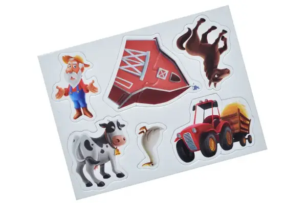 Настільна магнітна гра QB600-003 "Ферма" 32 магніти та магнітна дошка qbee купити недорого в Україні, фото 2