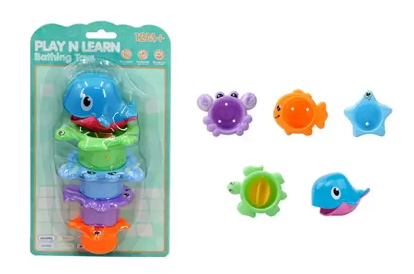 Іграшка для купання 8855 "Піраміда Кит" на блістері р.28x8,5x16 см купити