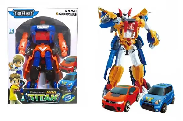 Робот 241 перетворюється у 2 машинки,у короб. 22,5*8*15,5см купити