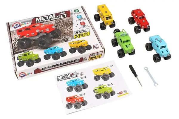 Конструктор металевий 9956 “Авто 4в1” 370 дет. ТЕХНОК купити недорого в Україні, фото 4