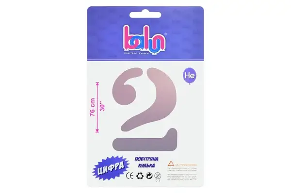 Цифра 02376 'Balun' 2 градієнт 30' 76 см купити