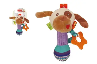 Брязкальце 033-26 "Собака" м'яке, на планшеті YG Toys купити