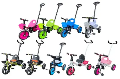 OUTLET Дитячий велосипед з ручкою, в асортименті купити