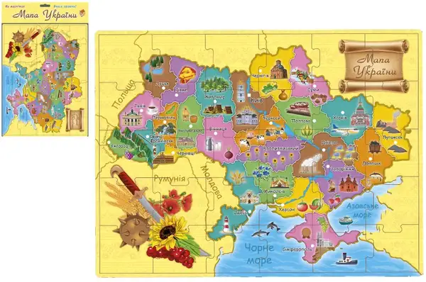 Магніти "Пазл Мапа України" 1175 ARTOS купити недорого в Україні, фото 2