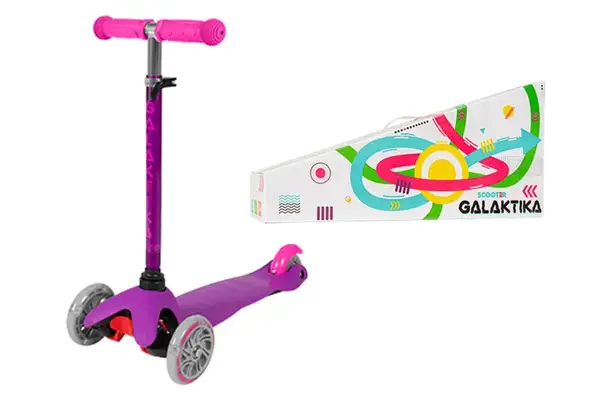 Самокат GS-0068 пластик.PU світ.110*25мм 30*11см 1,7кг 6кол.кор. купити недорого в Україні, фото 3