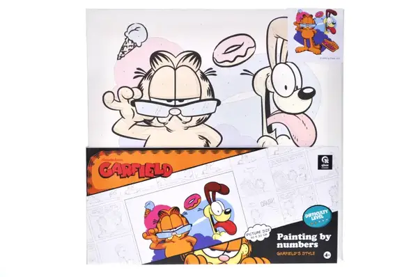 Набір для розпису по номерах 30х30 см QB913-007 "Гарфілд стиляга" qbee купити недорого в Україні, фото 2