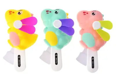 Вентилятор ручний Діно 3 кольори, 24 шт. в дисплеї, розмір іграшки 15,3*8,1см. AA7-6/JH-12 купити