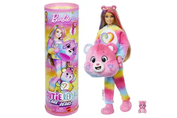 Лялька Barbie JFV60 "Cutie Reveal" серії "Care Bears: нова хвиля" – ведмедик Єдність купити