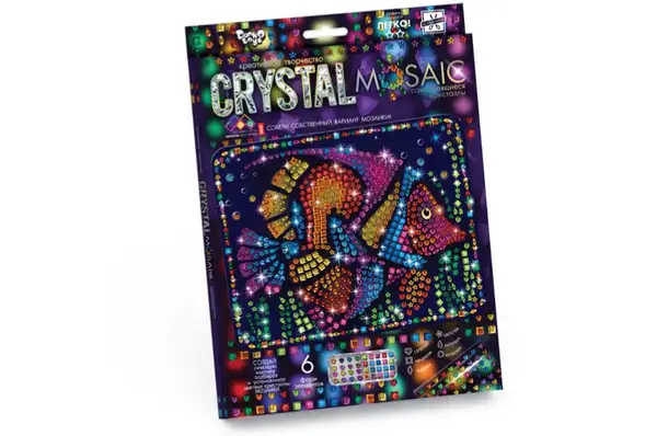 Набір для творчості CRM-01-01,02,03,04...10 "CRYSTAL MOSAIC" DANKO купити недорого в Україні, фото 7