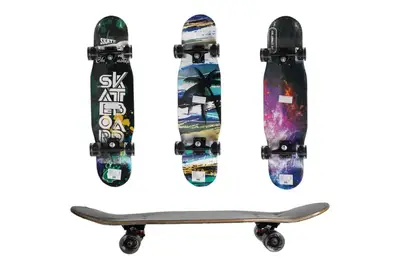 Скейт GSK-0019 дерев. р. 79*20*9 см, PU світяться колеса, 3 види купити