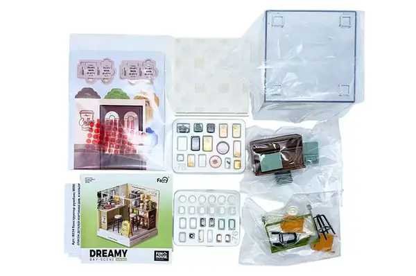 Конструктор-румбокс 8034 MINI HOUSE серії "Інтер'єр Міні" – КАВ’ЯРНЯ купити недорого в Україні, фото 4