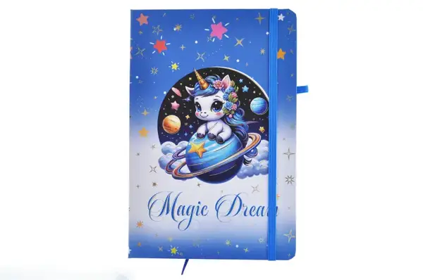 Блокнот на гумці А5 13.6×20.8 cm, 80 арк.,тверда обкладинка Магічні сни 761285ML купити недорого в Україні, фото 3