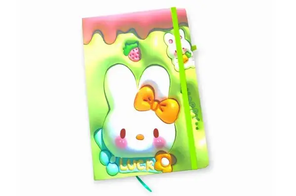 Блокнот на гумці Bunny 762619MLА6 8.7×13.5см ,80 арк.,тверда обкладинка купити недорого в Україні, фото 4