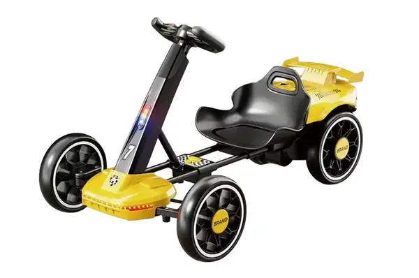 Електромобіль V-18 Formula 25 yellow з пультом, EVA-колеса, акумулятор 12V, музика Maraton купити недорого в Україні, фото 2