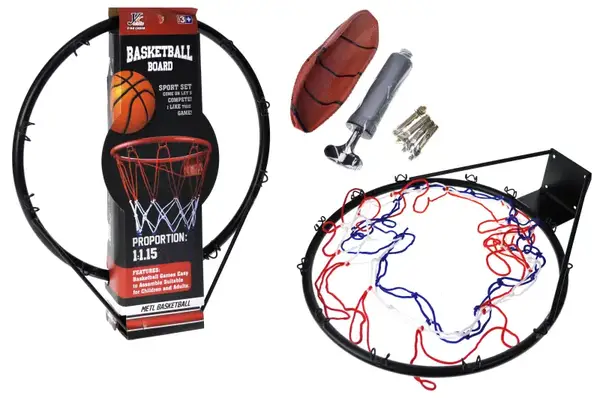 Баскетбольне кільце YC856P-1A металеве р.40x8,5x45 см YG Toys купити