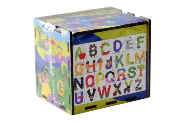 Дерев'яний пазл "Абетка Англійська" р. паз. 30*42 см. в кор. р. 10*9.5*8.5 см. купити