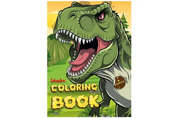 Розмальовка зі стікерами CB25 "Світ хижих динозаврів" Ideyka купити