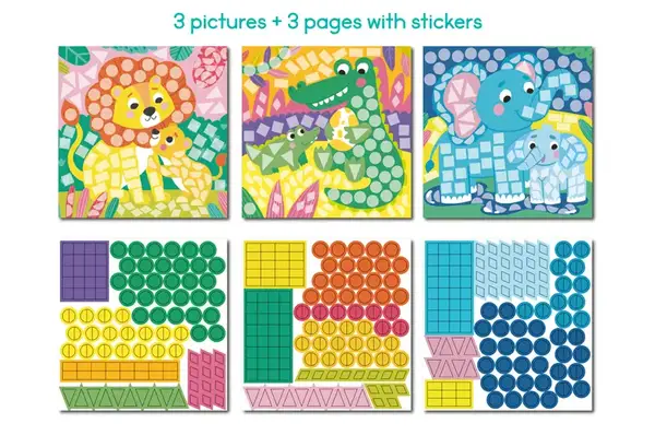 Набір для творчості. Мозаїка зі стікерами 300896 «Зоопарк» DoDo купити недорого в Україні, фото 6