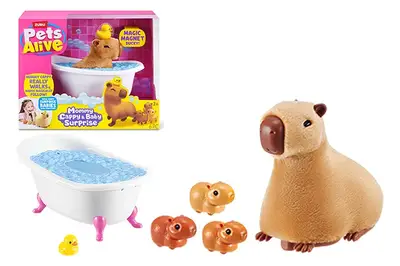 Інтерактивний ігровий набір 9574 Pets Alive Mama & Baby Surprise S1, мама-капібара із сюрпризом Pets & Robo Alive купити