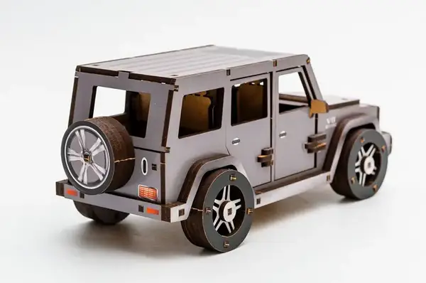Конструктор Puz-26914 "Gelandewagen" дерев'яний, 109 дет., р.33х16 см PuzzleOK купити недорого в Україні, фото 4