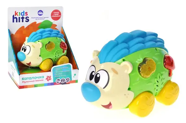 Музична розвиваюча іграшка KH18/001 "Їжачок" на батарейках, вірші, мелодії, фрази, пісня, в коробці 20x14x23 см Kids Hits купити