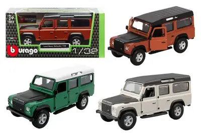Автомодель - LAND ROVER DEFENDER 110 (асорті білий, помаранчевий металік 1:32)18-43029 купити