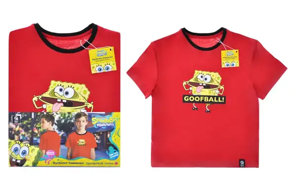 Футболка бавовняна QB-SB-001-01-146-152 SpongeBob Junior 146-152 qbee купити недорого в Україні, фото 2