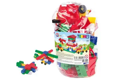 Конструктор блочний 0502 №2 100 елм. в кульку ТЕХНОК купити