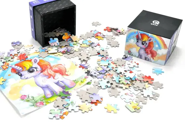 Пазли - 160 елм. - QB500-002 "Єдиноріг і Веселка" qbee купити недорого в Україні, фото 2