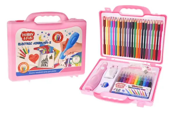 Набір для творчості з аерографом в валізі D0810 (Н) р.26,5*24*6см купити