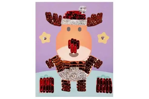 Набір для творчості "Оленятко" 954536, аплікація фігурними паєтками 1Вересня купити недорого в Україні, фото 2