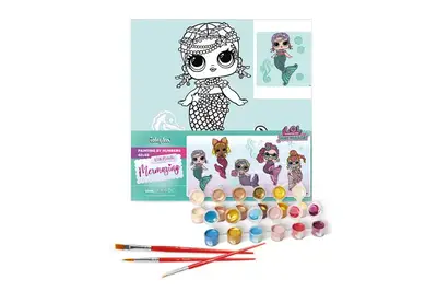 Набір для розпису по номерах для дітей "L.O.L. Surprise! L.O.L. Mermaids Merbaby" 40х40 см. KHO6262 купити