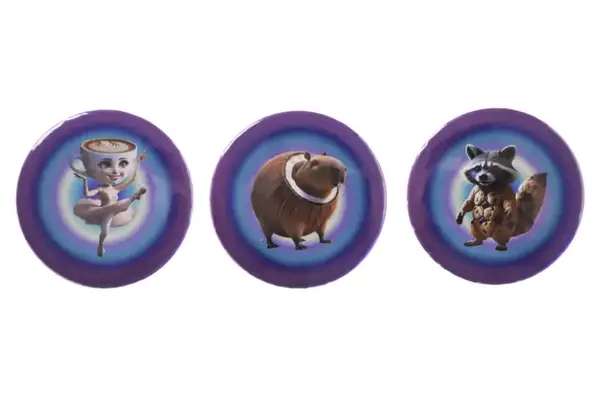 Брейнрот-brainrot Tik Tok мем! Значок на булавці метал. 20458 купити недорого в Україні, фото 3